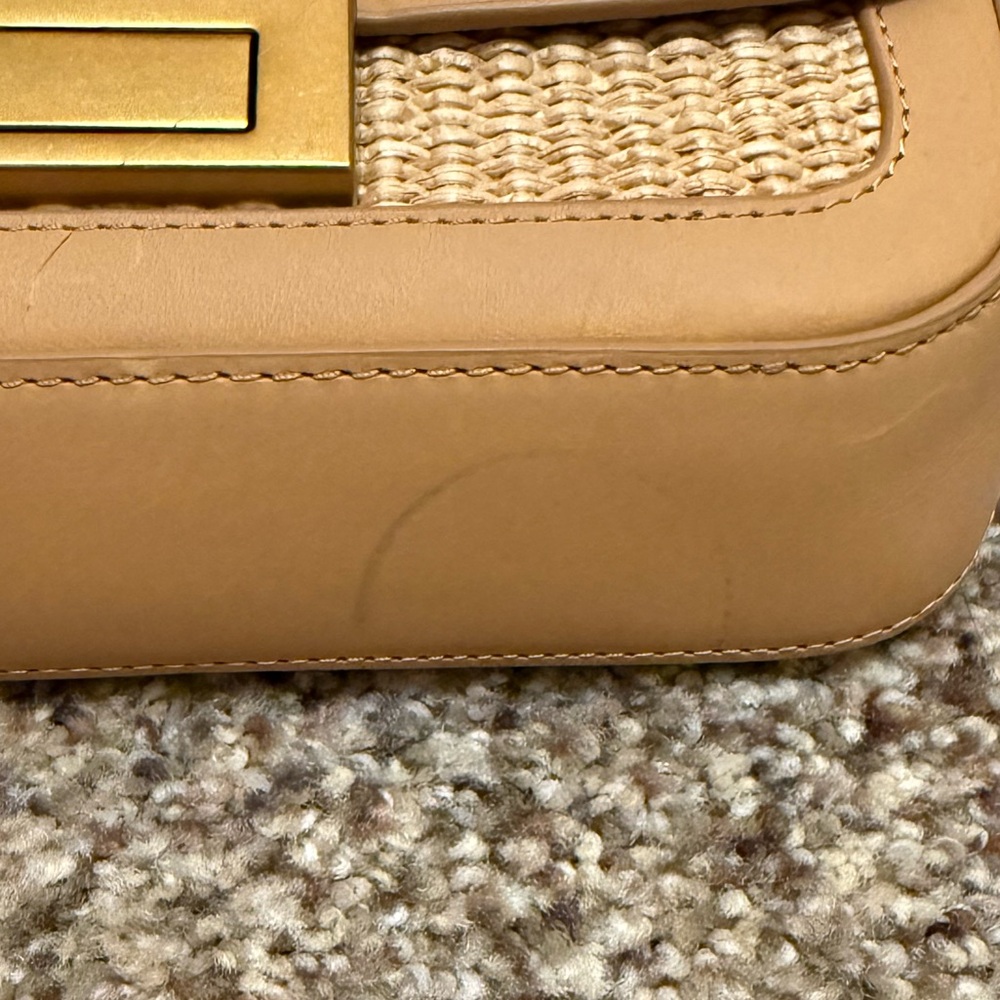 Loeffler Randall Stefania Natural/Honey Baguette Bag *Read Description* - Picture 4 of 5